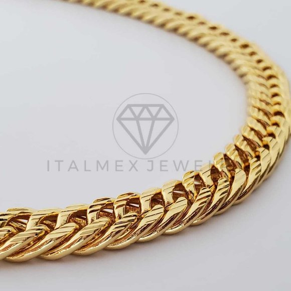 18K Gold Plated 9mm/24" Cuban Double Link Chain - Picture 6 of 8